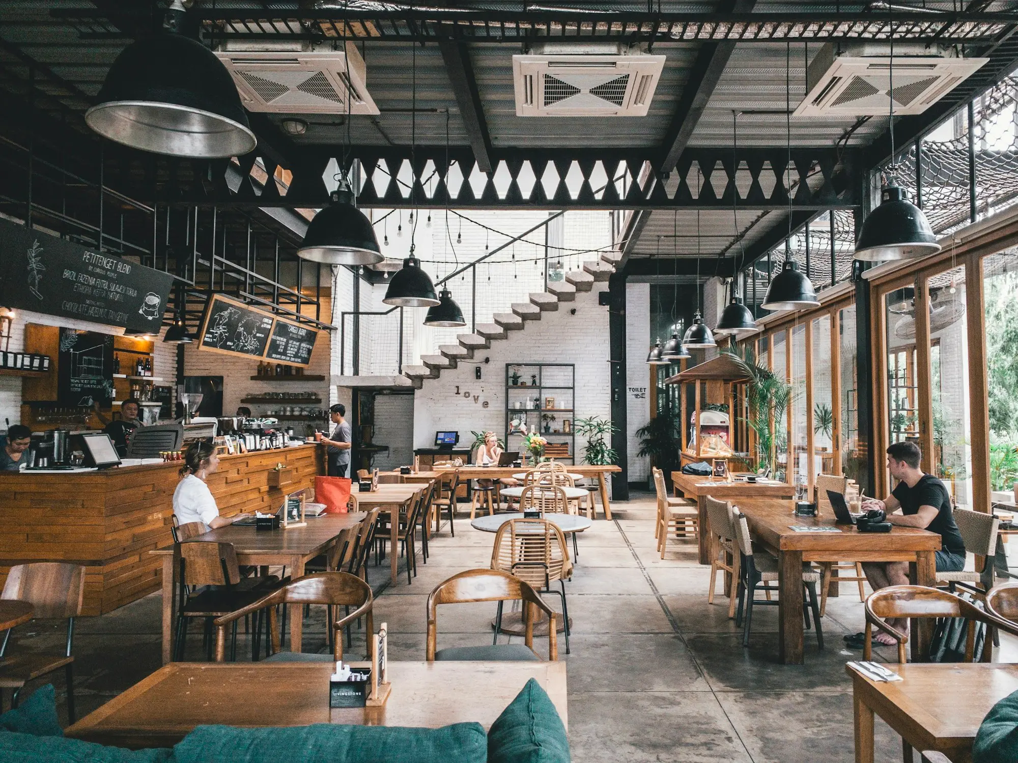 Restaurant interior during a fit-out and set-up